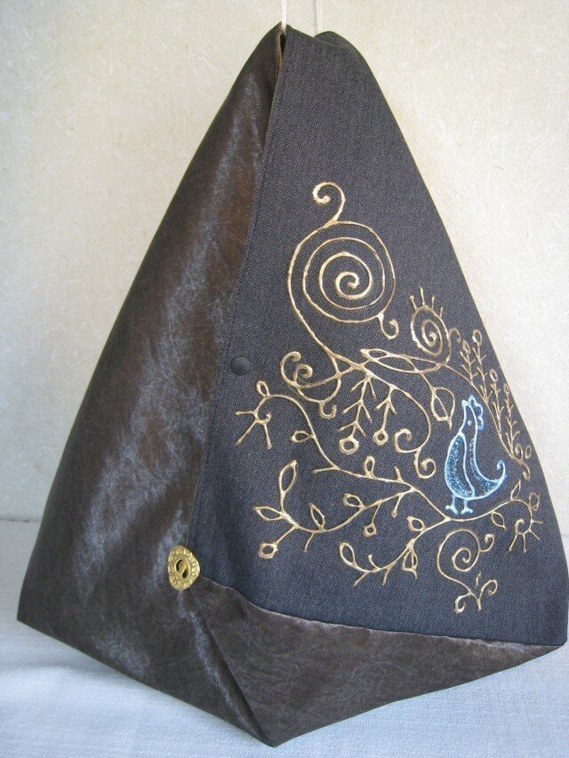 M様ご購入済み "こぬれ柄"Bag/ろくろう(金色)の画像1枚目