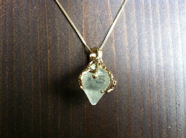 1点物★fluorite necklace(green*g)の画像1枚目
