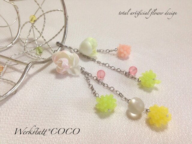 金平糖と蕾のイヤリングの画像1枚目