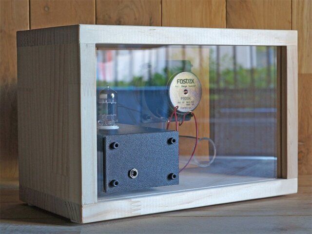 acrylic speaker pine [真空管アンプ内蔵] | iichi 日々の暮らし