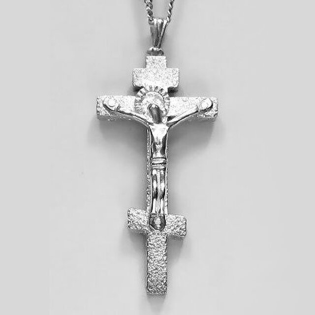ロシア正教のクロス（八端十字架） ロシア十字架の受難像 rc37 好評 