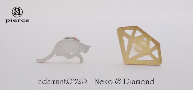 Neko & Diamond ピアス【adamant】の画像1枚目