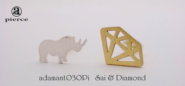 Sai & Diamond ピアス【adamant】の画像1枚目