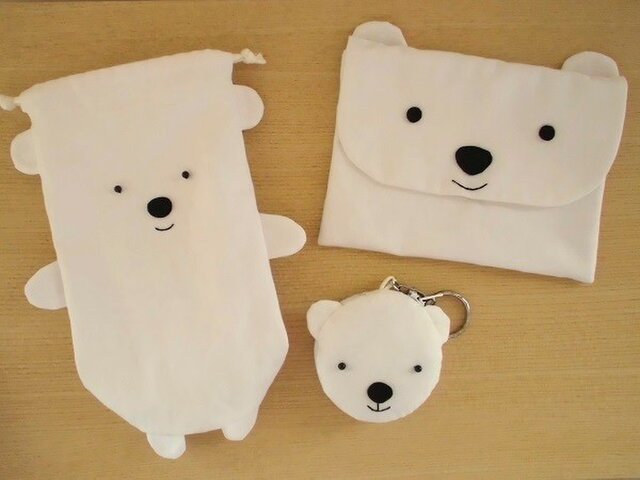 ゆき マカロンポーチ クリアポーチ&マカロンポーチセット Pokémon Cafe & Pikachu