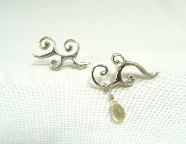 【受注制作】唐草(ピアス)の画像1枚目