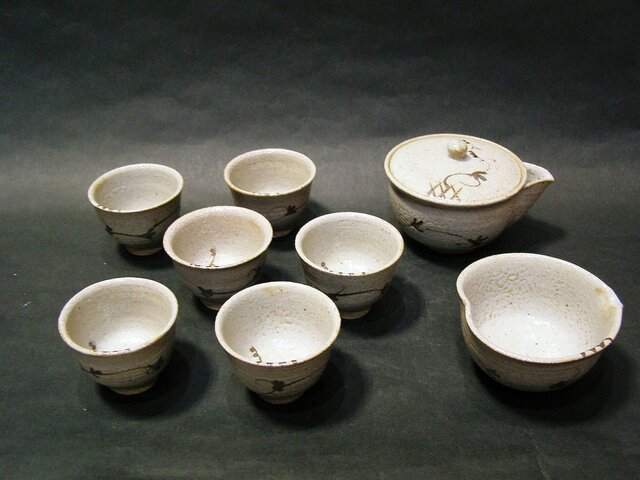 お煎茶器セット（唐津焼♪♪）☆煎茶道具 お煎茶器セット（唐津焼♪♪）☆煎茶道具