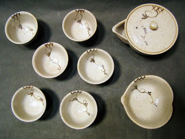 お煎茶器セット（唐津焼♪♪）☆煎茶道具 お煎茶器セット（唐津焼♪♪）☆煎茶道具