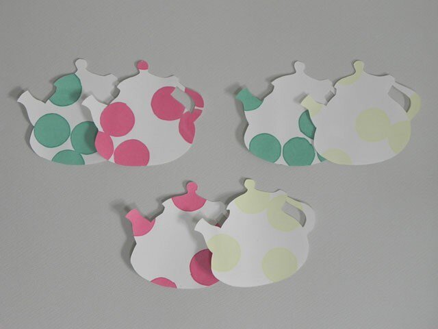 水玉カードTea Pot Dotの画像1枚目