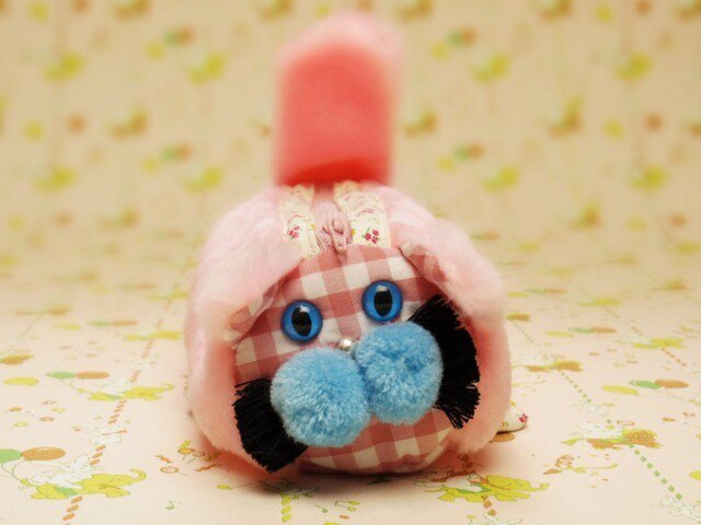 もふもふねこにゃんポーチ(pink)の画像1枚目