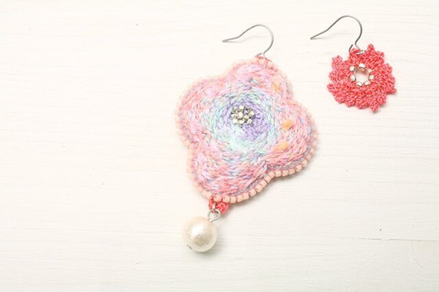 ハナピアス pinkの画像1枚目