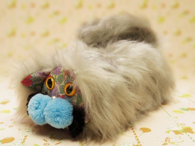 もふもふねこにゃんポーチ(gray)の画像1枚目