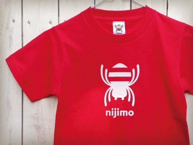 nijimo KIDS Tシャツ〈レッド〉の画像1枚目