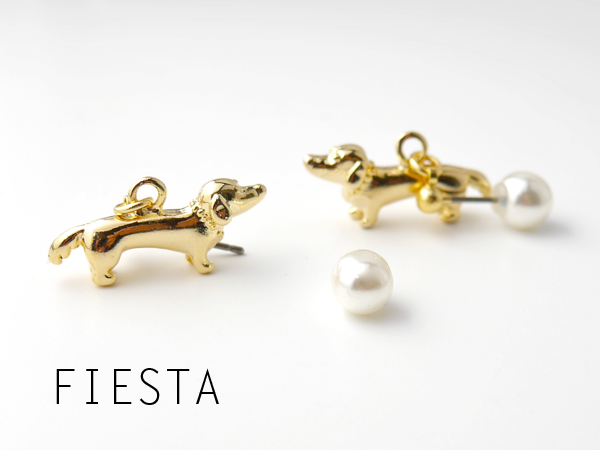 ミニチュア・ダックス ドッグピアス（2way) | iichi 日々の