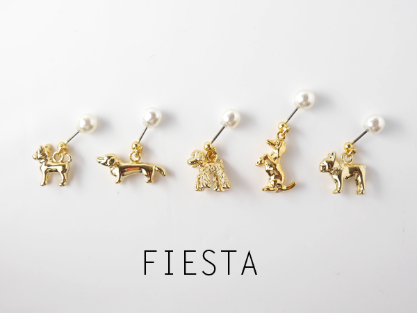 ホットドッグピアス　ミニチュア　可愛い ミニチュア・ダックス ドッグピアス（2way) | iichi 日々の