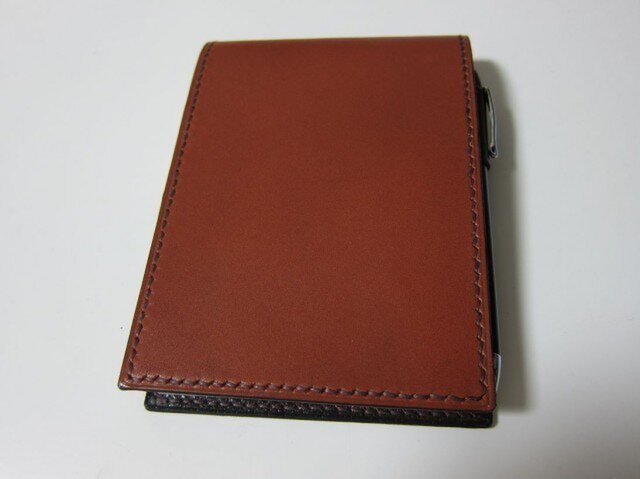 ロディア(RHODIA No.11)レザーカバー(キャメル)の画像1枚目