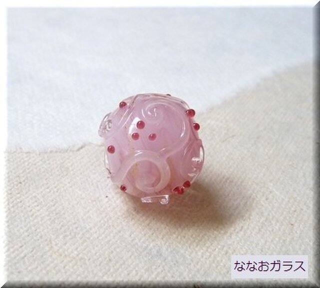 カラクサ模様のとんぼ玉の画像1枚目
