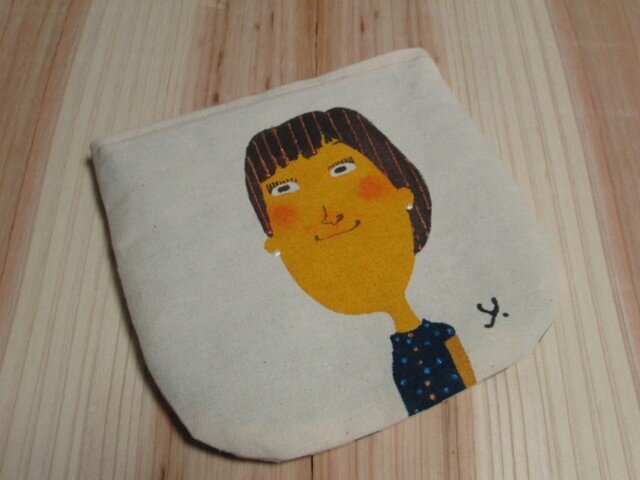 M様オーダー品 似顔絵ポーチの画像1枚目