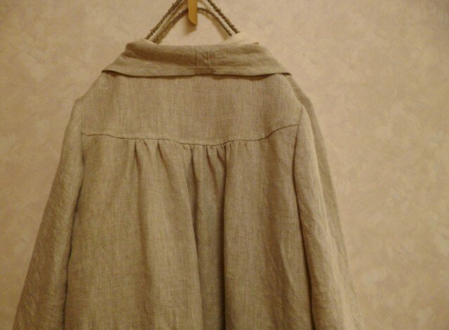 detente リネン100%の羽織りカーディガン 1.jpg