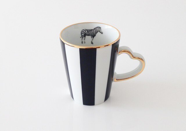 【SOLD】シマウマ な モノトーンマグの画像1枚目
