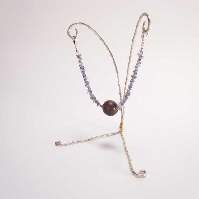 マグネット式羽織紐（菫青石） iichi ハンドメイド・クラフト作品・手仕事品の通販