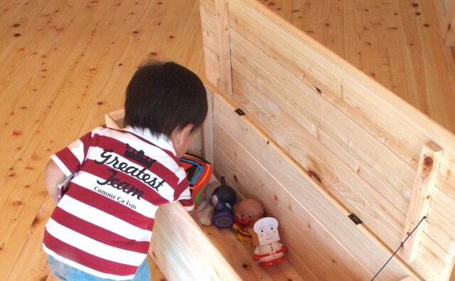 ひのきの大きなベンチボックスの画像1枚目