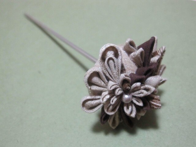 つまみ細工 かんざし 風趣の画像1枚目