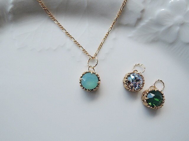 14KGF カラフルチャーム 再々販 14kgf製☆スワロフスキーチャーム☆ 3種（393） | iichi 日々の