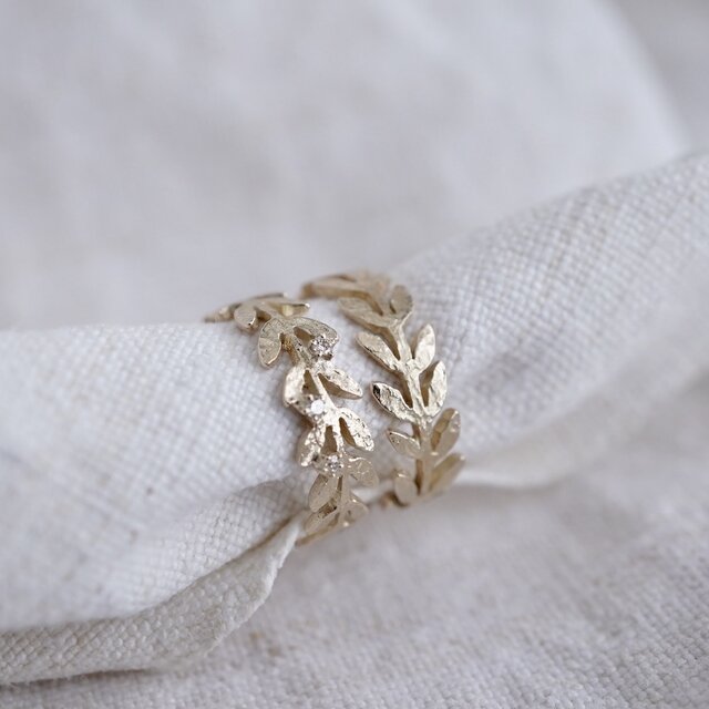 Olive leaf ring [R066K10] | iichi 日々の暮らしを心地よくする