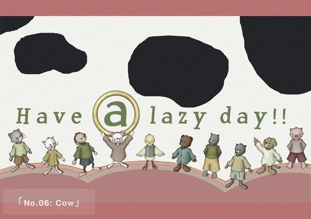 ポストカード3枚1組セット No.06-「Cow」の画像1枚目