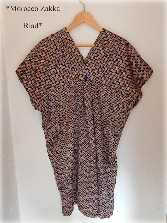 きものワンピース　幾何学