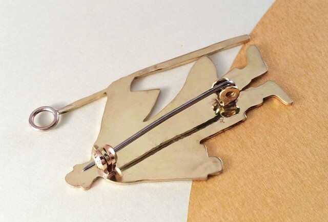 ◇和尚◇真鍮鍛金ブローチ | iichi 日々の暮らしを心地よくする