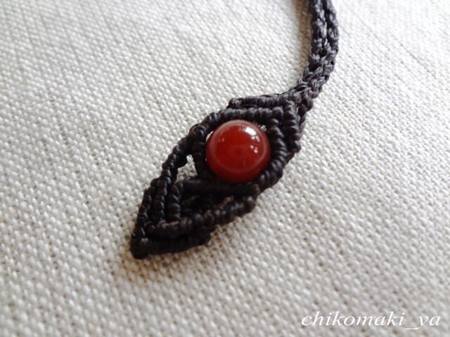 三池焼辰砂マクラメネックレス nl_006 | iichi 日々の暮らしを心地よく