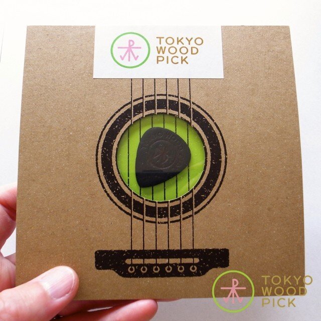 TOKYO WOOD PICK TearDrop Blackの画像1枚目