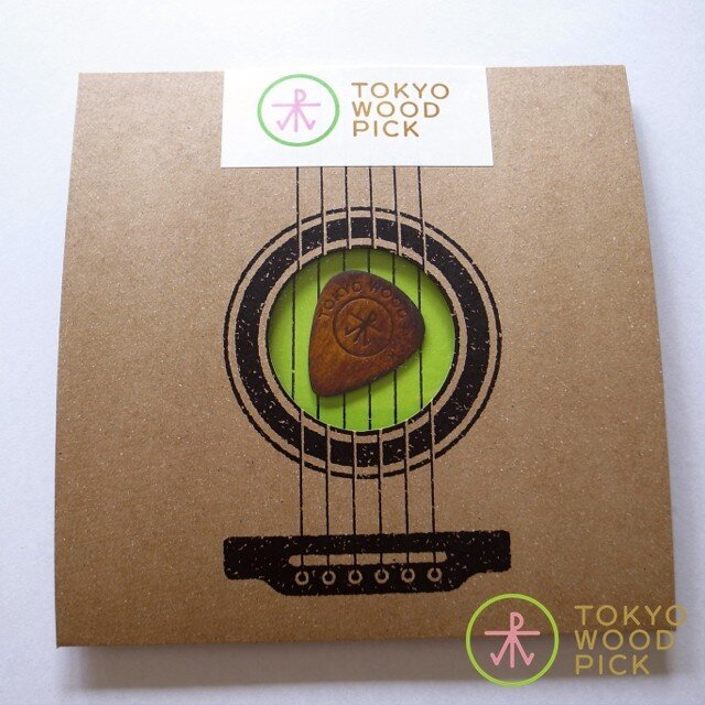 TOKYO WOOD PICK TearDrop Brownの画像1枚目
