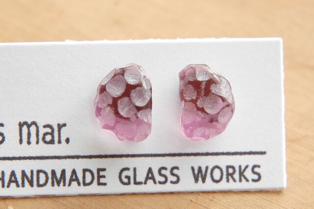 凸凹 : ピアス ( Amethyst )の画像1枚目
