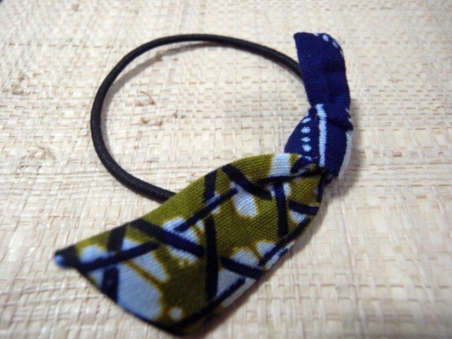 アフリカンminiリボンのヘアゴム | iichi 日々の暮らしを心地よくする