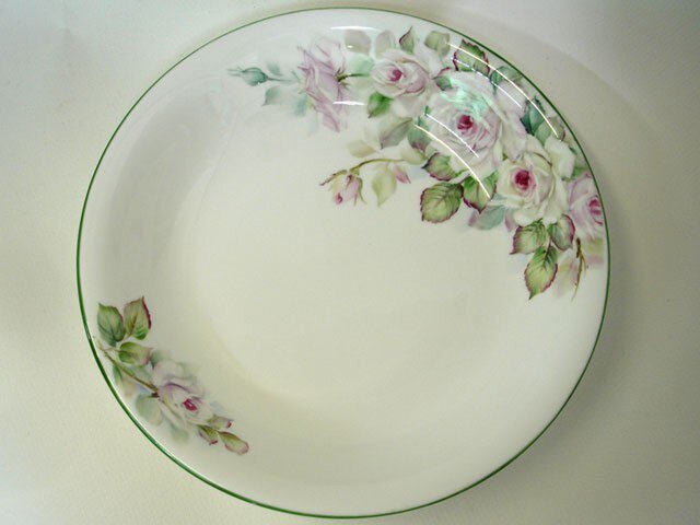 白薔薇の深皿の画像1枚目