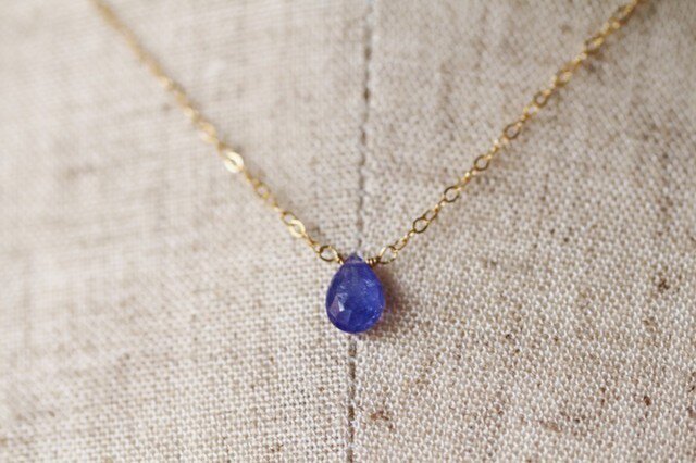 14kgf 大粒タンザナイトネックレス | iichi 日々の暮らしを