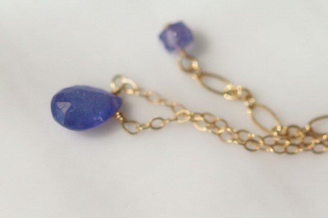 14kgf 大粒タンザナイトネックレス | iichi 日々の暮らしを心地よく