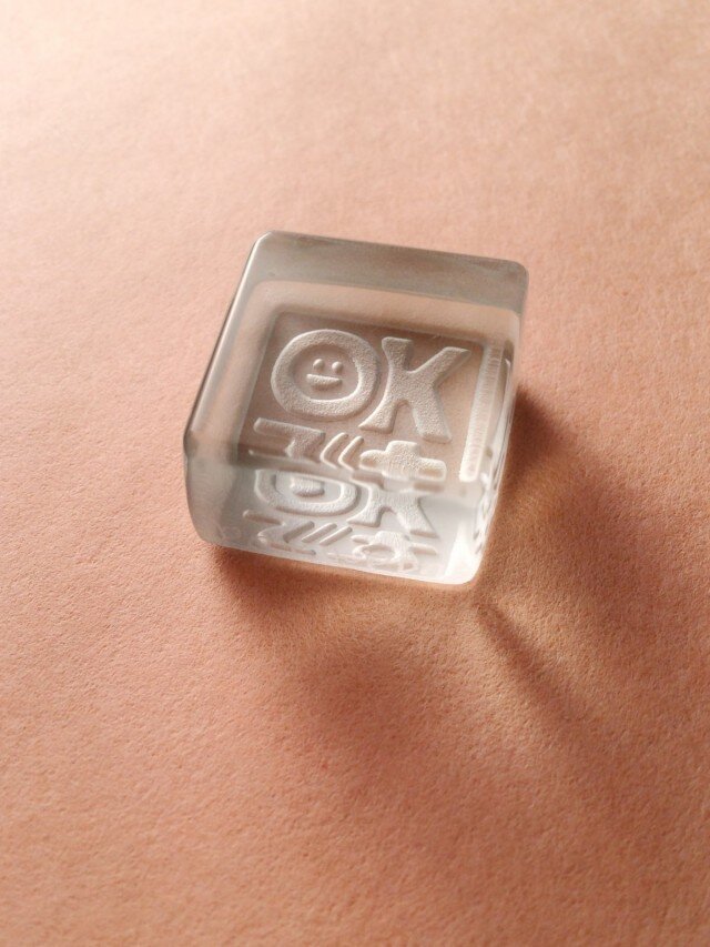 ガラスのはんこ -OKです-の画像1枚目