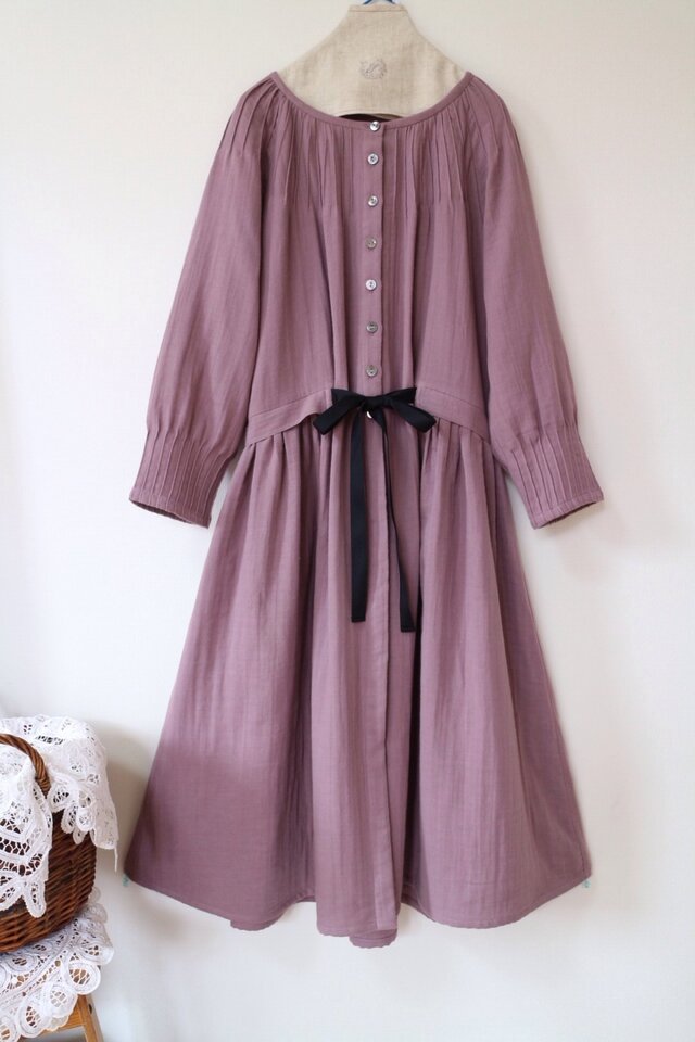 ★三重ガーゼ アンティーク風 ワンピース ★一枚限定の画像1枚目