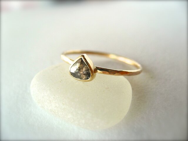 Baby Malone Diamond Ring 14kの画像1枚目