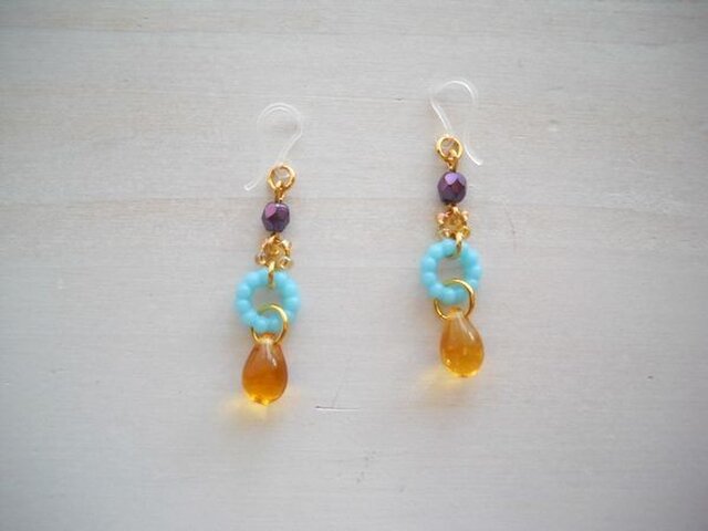Candy drop pierced earringsの画像1枚目
