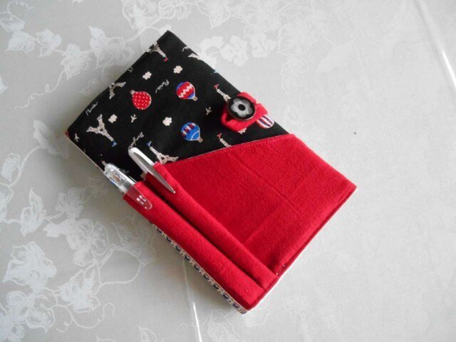 <sold>手帳カバー☆ポケット付★エッフェル塔の画像1枚目