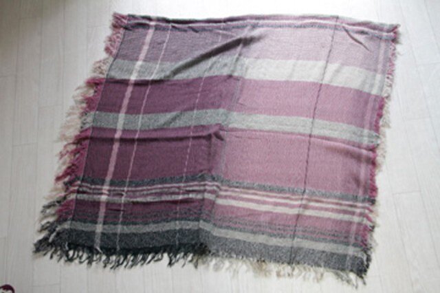 roots shawl BIG wool70 2-09の画像1枚目