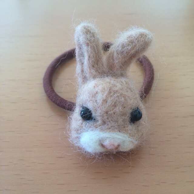 森うさぎのヘアゴムの画像1枚目