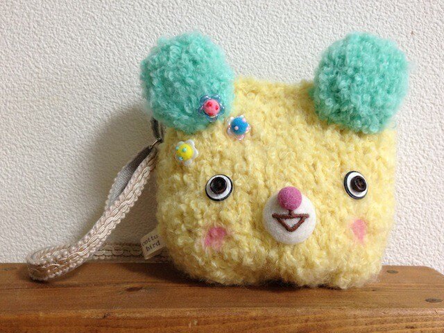 ポシェット くま〈キイロ〉の画像1枚目