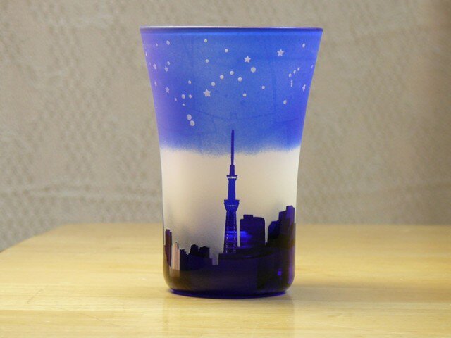 星降る街の タンブラー 青(1個)の画像1枚目