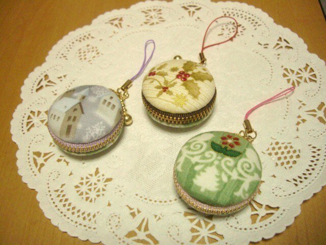マカロンポーチ☆クリスマス 作品No.6~8の画像1枚目