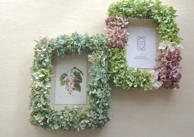 紫陽花のframe wreath-minaduki-の画像1枚目